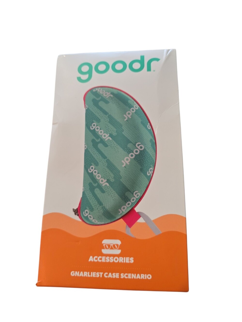 Goodr Hard Sunglasses Case w/ Microfiber Cloth & Carabiner NWT Teal Pink - Picture 6 of 6